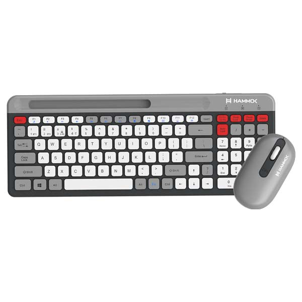 HAMMOK Axton Multi Device Wireless + Bluetooth Keyboard & Mouse Combo – TechCure India