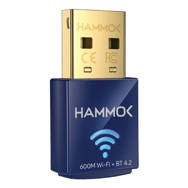 HAMMOK Ella USB 2.0 Wi Fi Bluetooth Adapter (Blue) – TechCure India