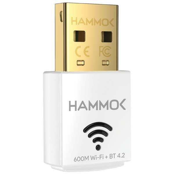HAMMOK Ella USB 2.0 Wi Fi Bluetooth Adapter (White) – TechCure India