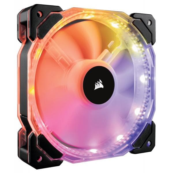 CORSAIR ICUE 120mm RGB Cabinet Fan with Controller (Black) (Triple Pack) - 3