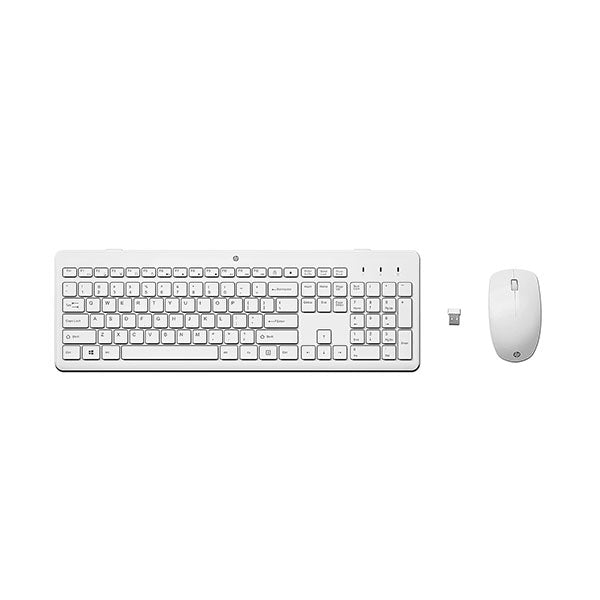 HP 230 Wireless Mouse and Keyboard Combo, White – TechCure India