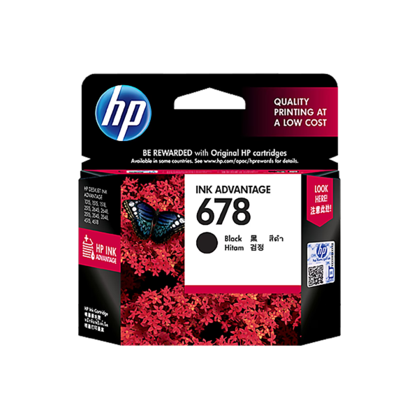 HP 678 Black Original Ink Advantage Cartridge – TechCure India