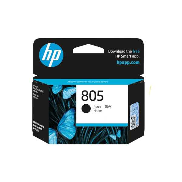 HP 805 Black Original Ink Cartridge – TechCure India