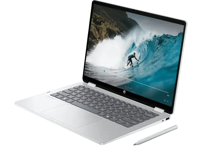 HP OmniBook 5 14-FP0141TU 14 Inch WUXGA Touch Laptop, Intel Core 5 120U, 16GB RAM, 512GB SSD, Windows 11 Home, Microsoft Office 2024, Silver – TechCure India