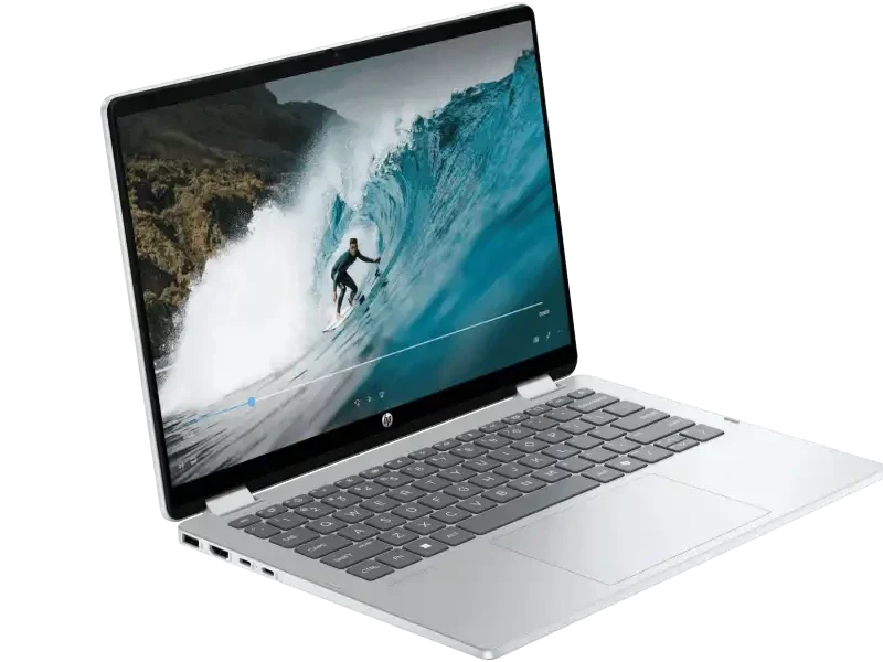 HP OmniBook 5 14-FP0141TU 14 Inch WUXGA Touch Laptop, Intel Core 5 120U, 16GB RAM, 512GB SSD, Windows 11 Home, Microsoft Office 2024, Silver – TechCure India