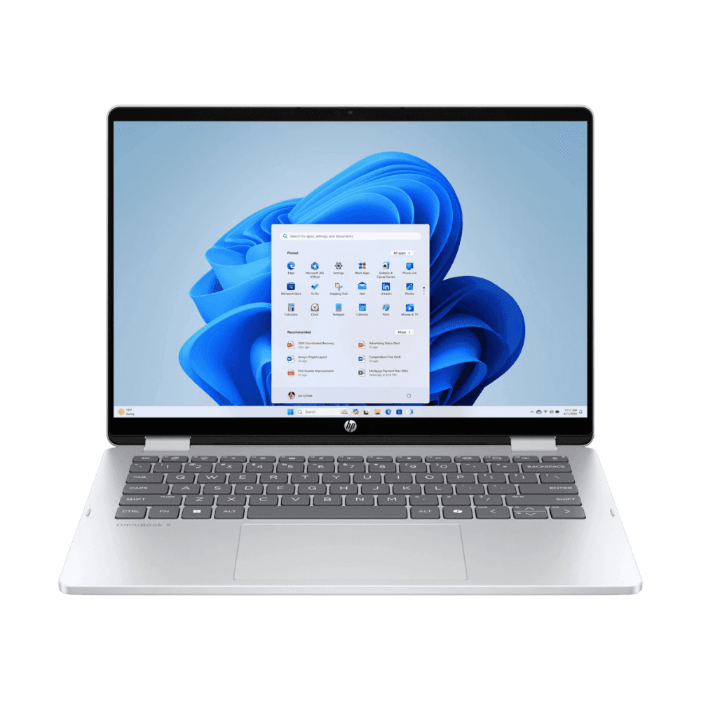 HP OmniBook 5 Flip 14-FP0690TU 14 Inch WUXGA Touch 2-in-1 Laptop, Intel Core 7 150U, 16GB RAM, 1TB SSD, Windows 11 Home, Microsoft Office 2024, Silver – TechCure India