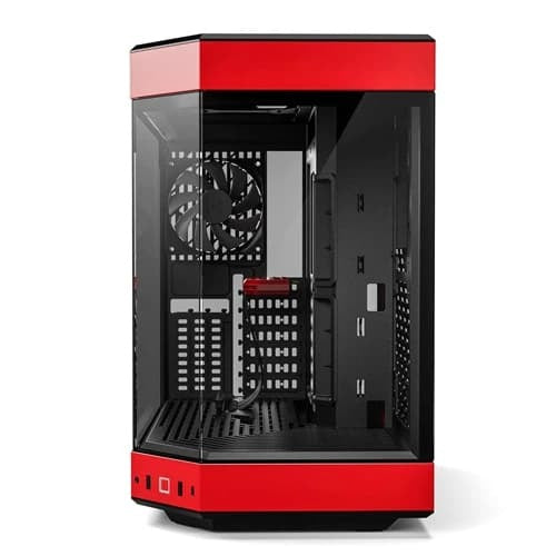 HYTE Y60 Modern Aesthetic Dual Chamber Panoramic Tempered Glass Mid-Tower ATX Computer Gaming Red and Black Case – TechCure India