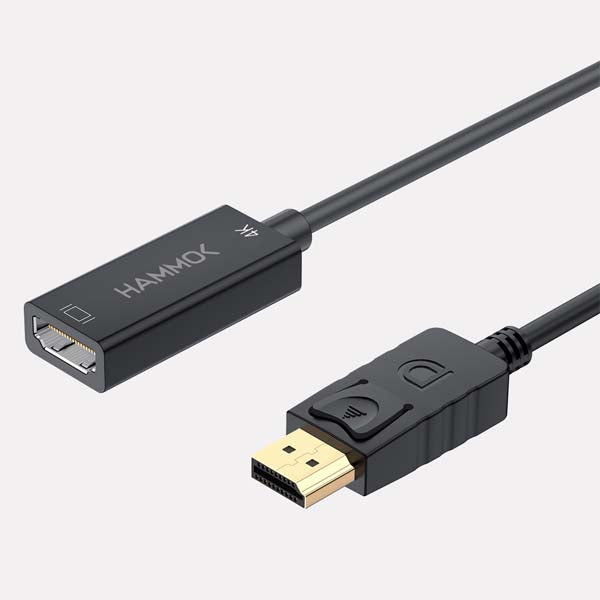 Hammok Bella Display Port to HDMI-4K Converter Cable – TechCure India