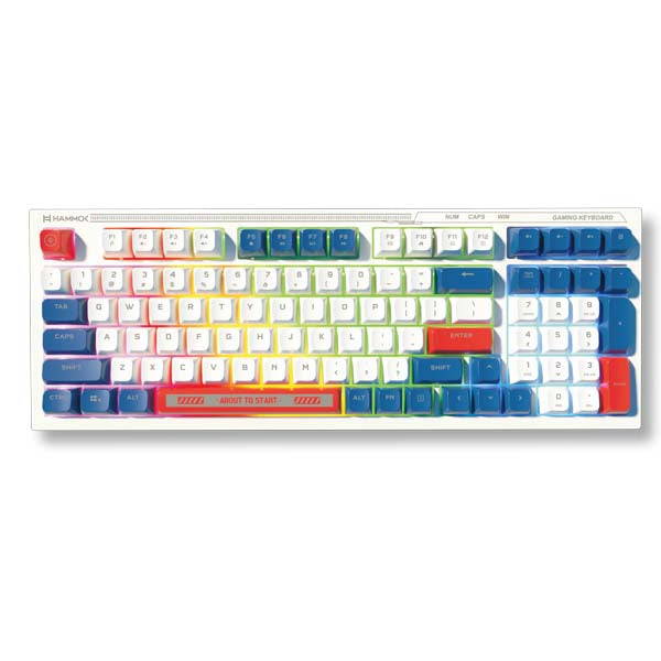 Hammok SPARTAN Wired Gaming Keyboard (White with Blue) – TechCure India