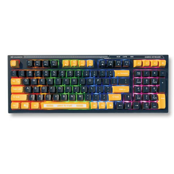 Hammok SPARTAN Wired Gaming Keyboard (Black with Yellow) – TechCure India