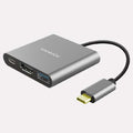 Hammok ZEST TYPE C 3 IN 1 USB Hub (Grey) – TechCure India