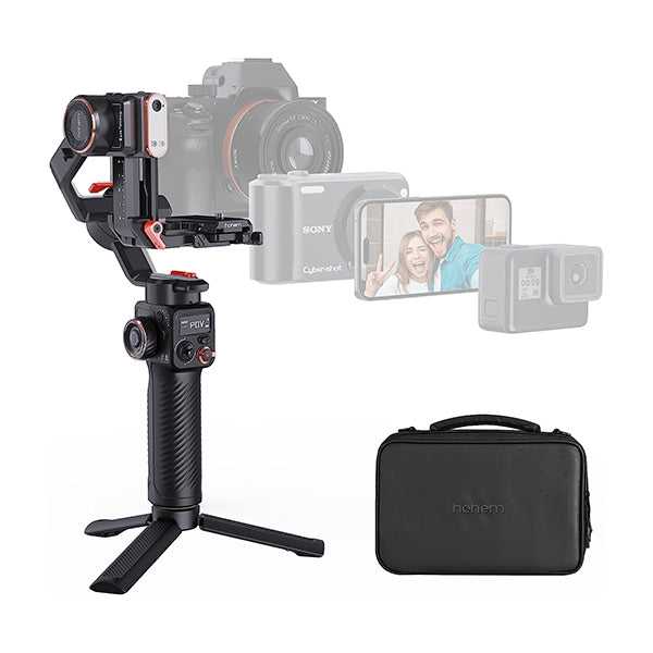 Hohem MT2 Kit - 4-in-1 Gimbal for Camera, Pocket Camera, Action Camera and Smart Phone with AI Tracker and RGB Fill Light – TechCure India