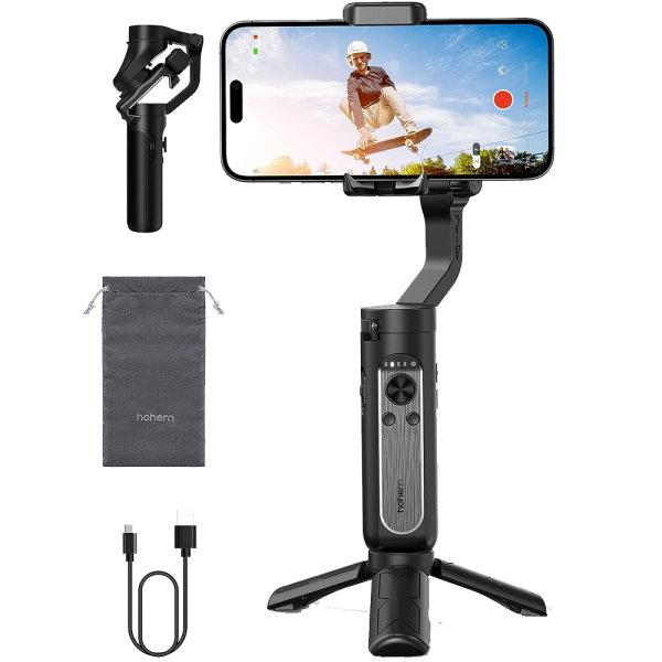 Hohem iSteady XE - 3 Axis Handheld Pocket Gimbal (Black) – TechCure India