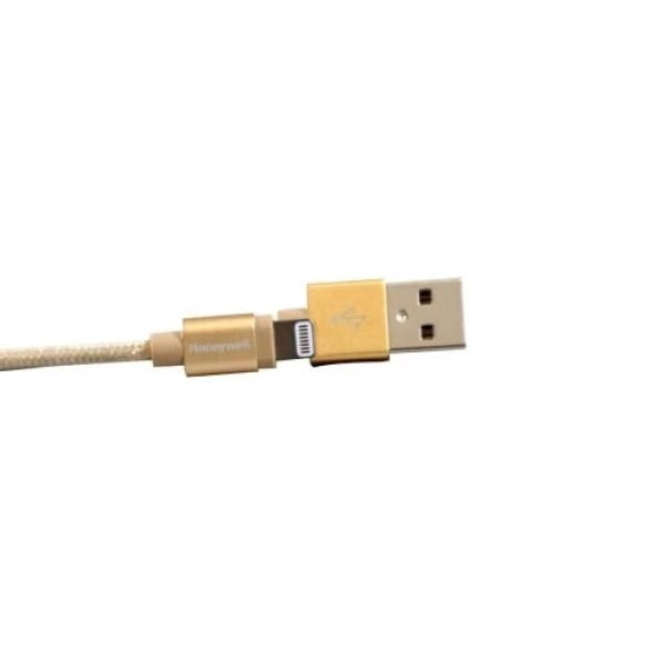 Honeywell Apple Lightning Charge And Sync Braided Cable 1.2 Meter (Gold) – TechCure India