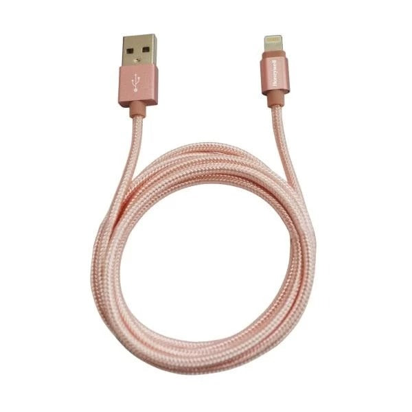 Honeywell Apple Lightning Charge And Sync Braided Cable 1.2 Meter (Rose Gold) – TechCure India