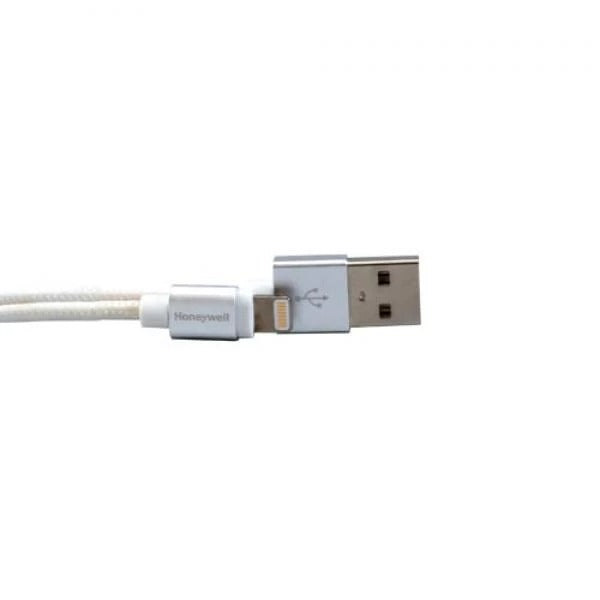 Honeywell Apple Lightning Charge And Sync Braided Cable 1.2 Meter (Silver) – TechCure India