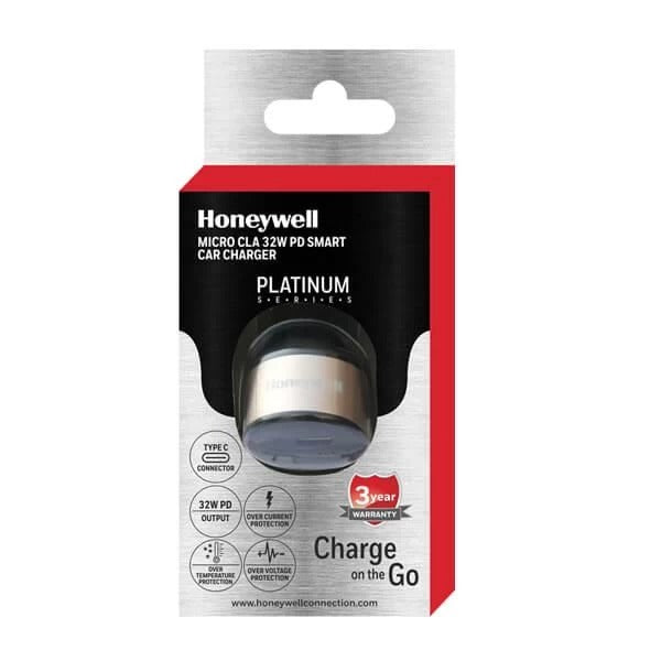 Honeywell Micro CLA PD Smart Car Charger (Gold) – TechCure India