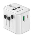 Honeywell New Launch Universal Travel Adapter 12W, 3-in-1 Fast Charging, Universal Socket, TypeC, USBA, Worldwide Wall Charger for EU,US,UK & CN/AUS White – TechCure India