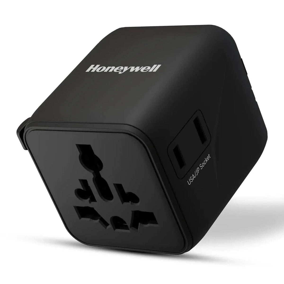 Honeywell New World Travel Adapter, Universal & US Socket, Charge 2 Devices Simultaneously, Worldwide Plug for EU, US, UK & CN/AUS, Overload & Over Voltage Protection – TechCure India