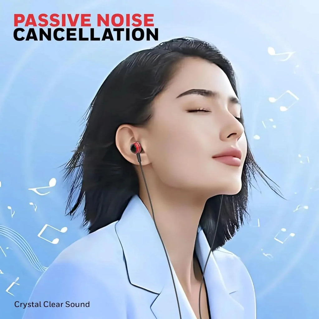 Honeywell Suono P70 Wired in Ear Earphones with Built in Mic 10mm*2 Drivers, Noise Cancelling and Ultra HD Mic, IPX4, Voice Assistant Enabled, HD Sound & Clear Audio, Type C Compatible, 1.2 Mtr – TechCure India