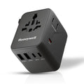 Honeywell Universal Travel Adapter 45W, 7 in 1 Fast Charging, QC3.0/PD, Universal & US Socket, 3 Type C, 2 USB A, Overload & overvoltage Protection, International Adapter for EU, US, UK & CN/AUS – TechCure India