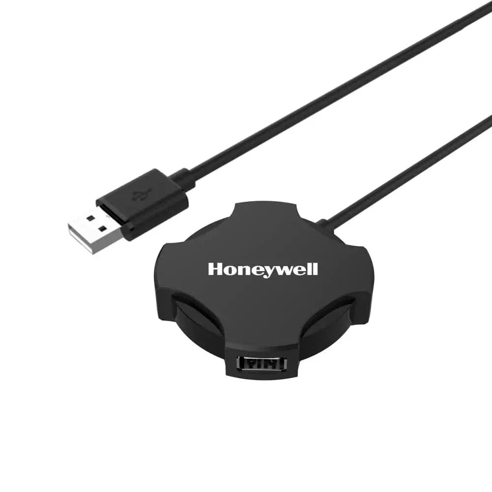 Honeywell 4 in 1 Ultra Slim USB Hub 2.0,1.2Meter(4 feet) Cable, with a Transfer Speed of 480MBPS, Universally Compatible with All USB PC Speaker Laptop Hard Drive Keyboard Printer Pen Drive – TechCure India