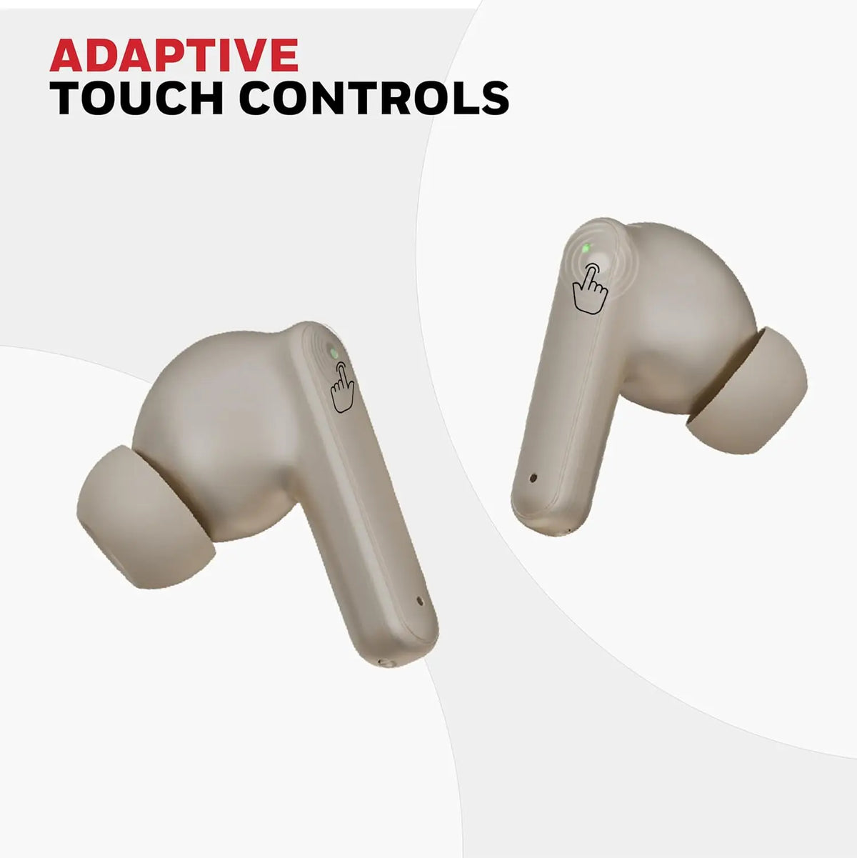 Honeywell New Launched Moxie V1400 Bluetooth v5.4 TWS in-Ear Earbuds, ENC with 4 Mics for HD Calling, 45H Battery Life, Stereo Sound, Deep Bass, IPX4, 40ms Low Latency Gaming Mode Camel – TechCure India