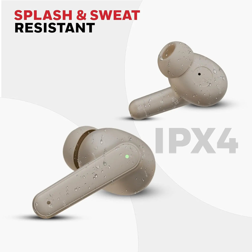 Honeywell New Launched Moxie V1400 Bluetooth v5.4 TWS in-Ear Earbuds, ENC with 4 Mics for HD Calling, 45H Battery Life, Stereo Sound, Deep Bass, IPX4, 40ms Low Latency Gaming Mode Camel – TechCure India