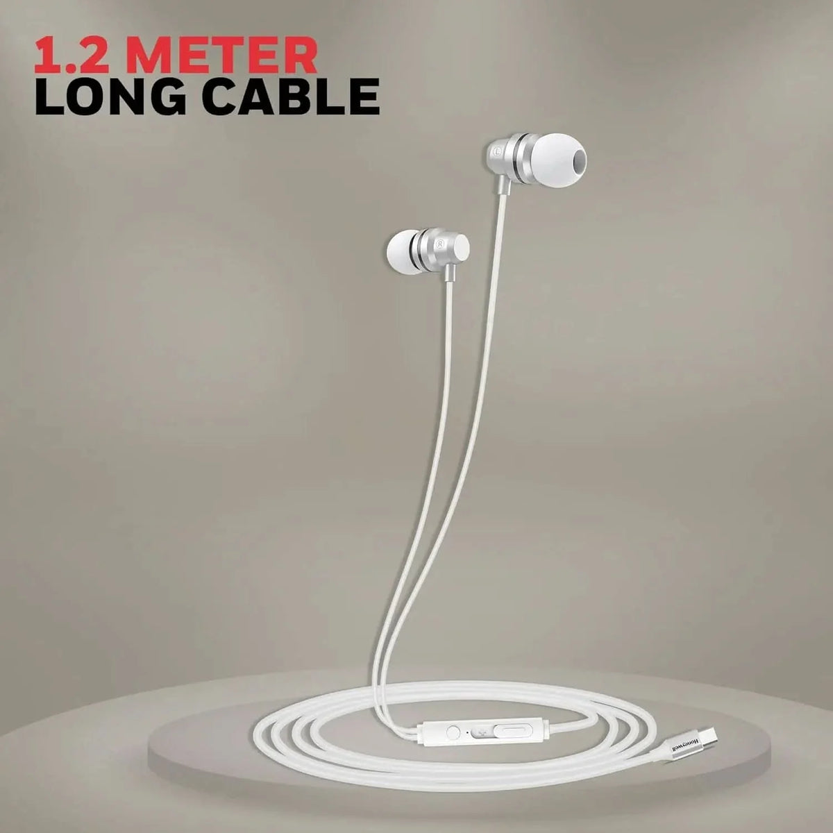 Honeywell Suono P60 Wired Earphones with Built in Mic, 10mm*2 Drivers, Passive Noise Cancellation, Deep Bass & Clear Sound, Ultra HD Mic Quality, Type C Compatible, Voice Assistant Enabled, 1.2 Mtr – TechCure India