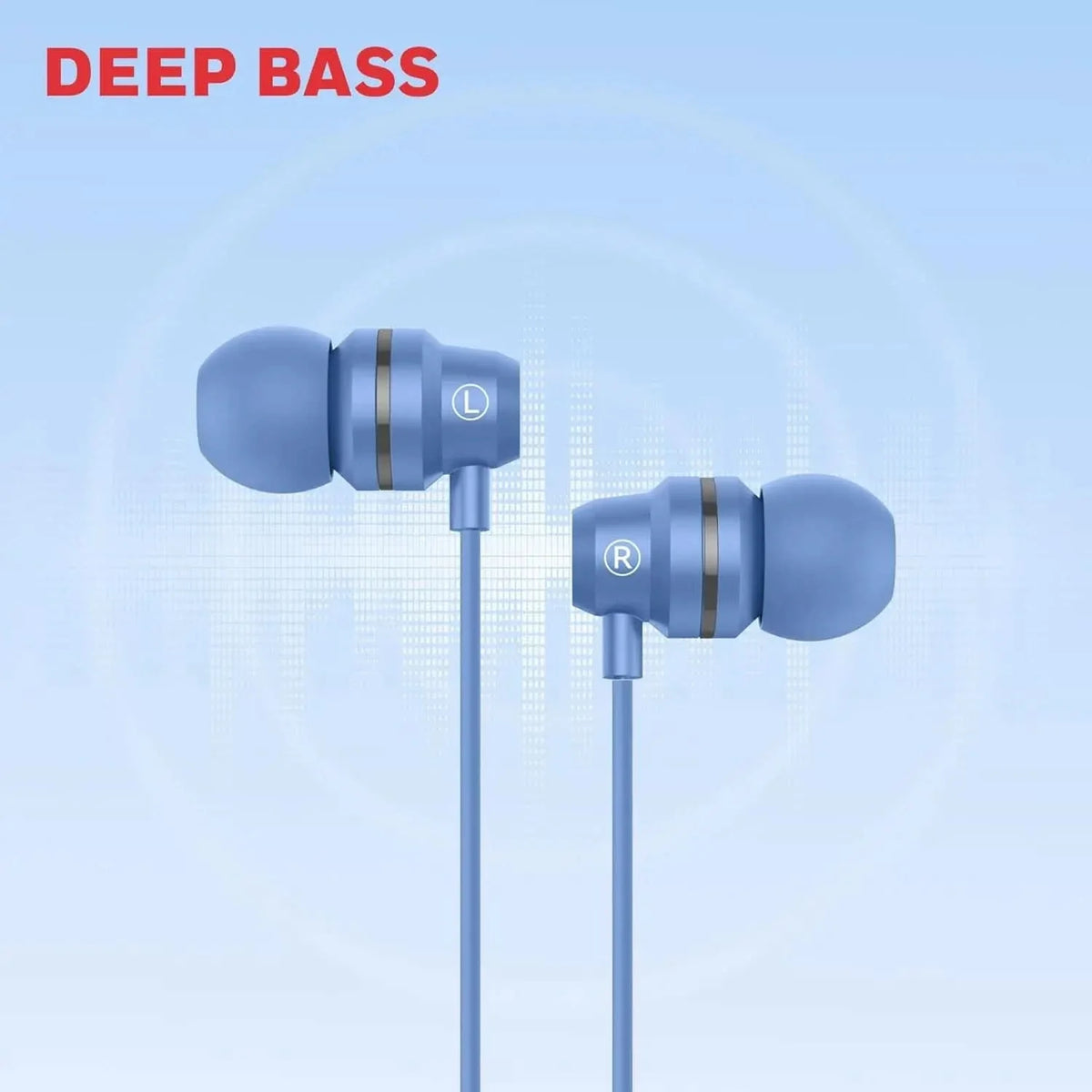 Honeywell Suono P60 Wired Earphones with Built in Mic, 10mm*2 Drivers, Passive Noise Cancellation, Deep Bass & Clear Sound, Ultra HD Mic Quality, Type C Compatible, Voice Assistant Enabled, 1.2 Mtr Blue – TechCure India