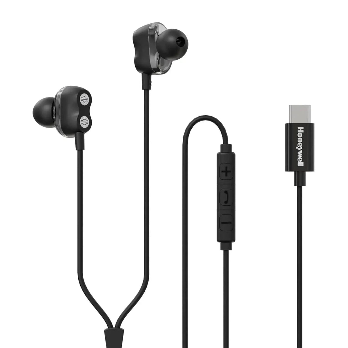 Honeywell Suono P80 Wired Gaming In Ear Earphones with Built-in Mic, 8mm*4 Drivers, IPX4, Noise Cancelling and ultra HD Mic, HD Sound & Clear Audio, Type C Compatible, Voice Assistant Enabled, 1.3 Mtr – TechCure India