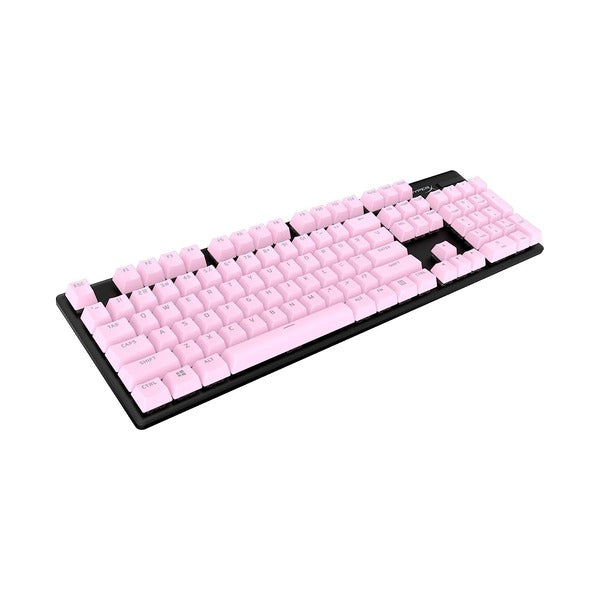 HyperX PBT Keycaps Full Key Set, Double Shot PBT Material, English (US) Layout, 104 Keys (Pink) – TechCure India