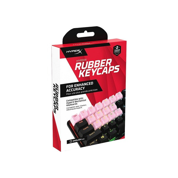 HyperX Rubber Keycaps - Gaming Accessory Kit (Pink) – TechCure India