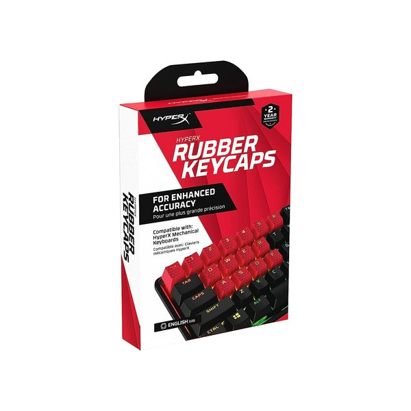 HyperX Rubber Keycaps - Gaming Accessory Kit (Red) – TechCure India