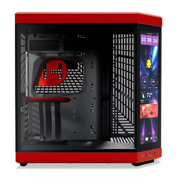 Hyte Y70 touch infinite (E-ATX) Mid Tower Cabinet (Black Cherry) – TechCure India