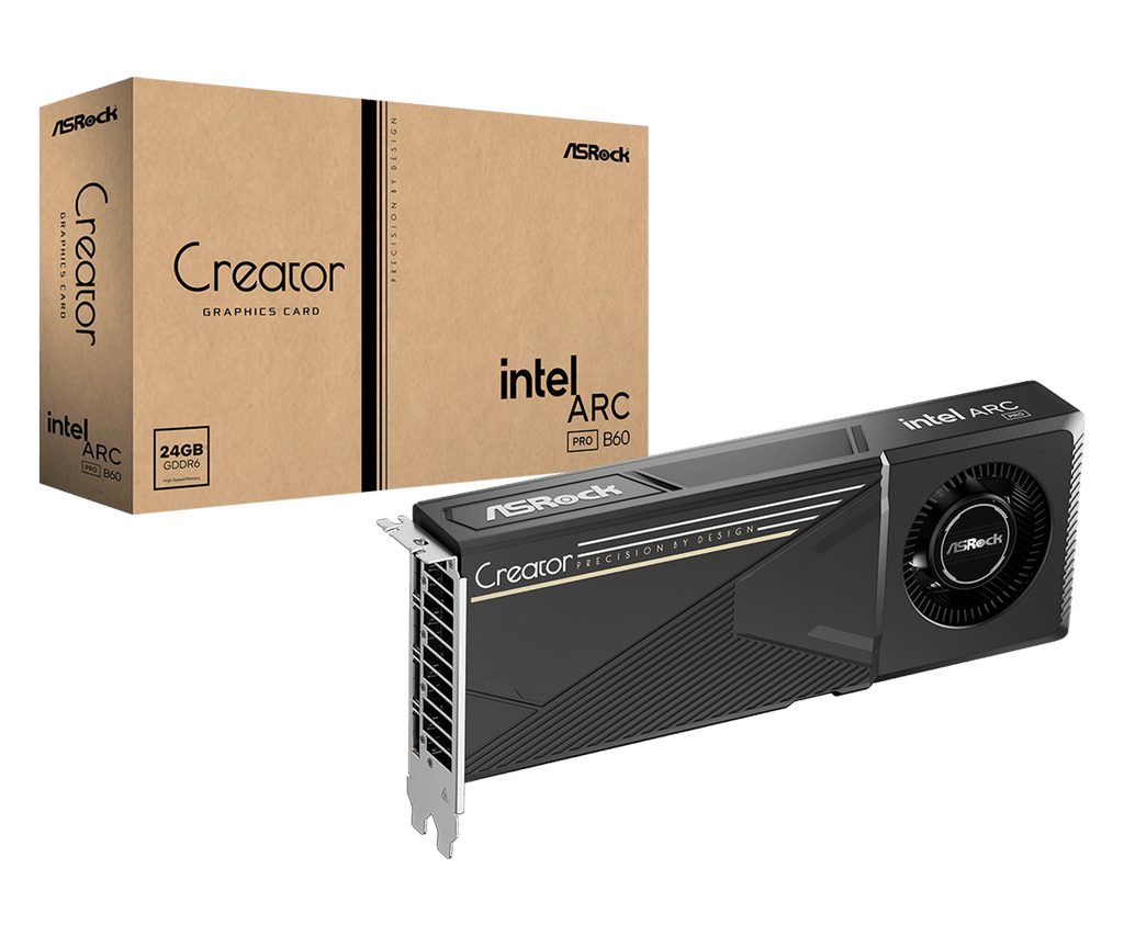 Asrock Intel Arc Pro B60 Creator 24GB Graphic Card – TechCure India
