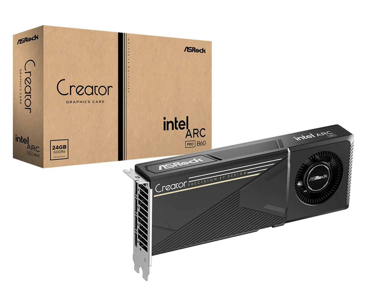 Asrock Intel Arc Pro B60 Creator 24GB Graphic Card – TechCure India