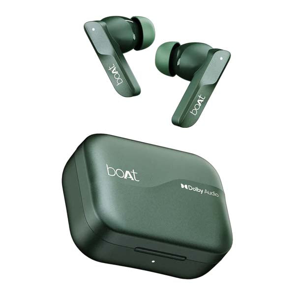 Boat Airdopes 800, Dolby Audio, Adaptive EQ by Mimi TWS Ear Buds Wireless Earphones with mic (Interstellar Green) – TechCure India