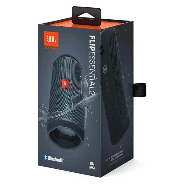 JBL Flip Essential 2 Portable Bluetooth Speaker with Rechargeable Battery, IPX7 Waterproof, 10-Hour Battery Life (Black) – TechCure India