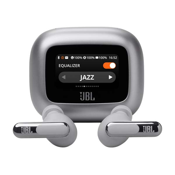 JBL Live Beam 3 True Wireless Noise Cancelling Closed-Stick Earbuds (Silver) – TechCure India