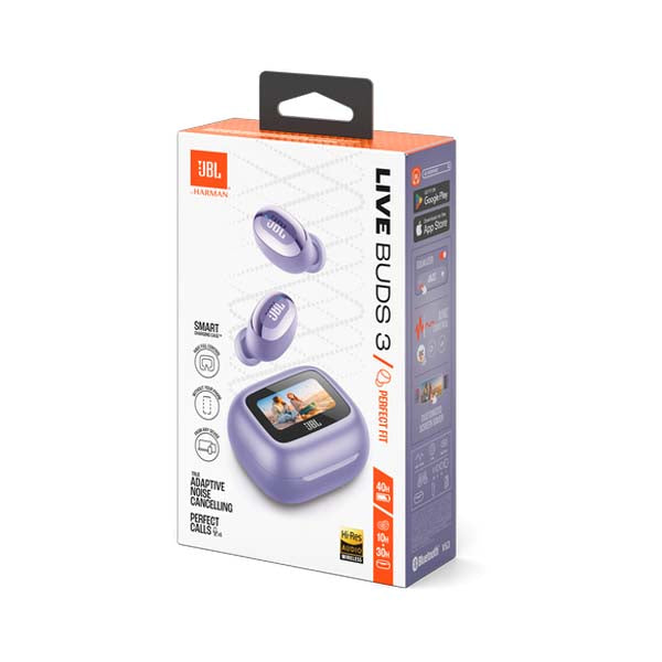 JBL Live Buds 3 TWS Hi-Res Audio True ANC Earbuds (Purple) – TechCure India