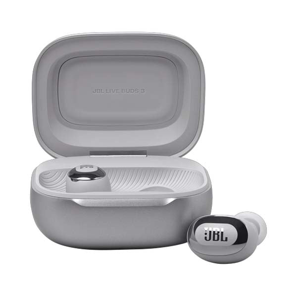 JBL Live Buds 3 TWS Hi-Res Audio True ANC Earbuds (Silver) – TechCure India