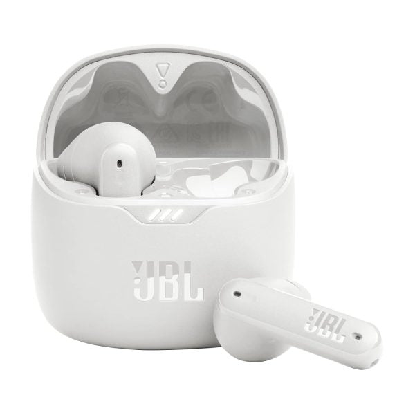 JBL Tune Flex in Ear Wireless TWS Earbuds with Mic, ANC Earbuds, Customized Extra Bass with Headphones App, 32 Hrs Battery, 4-Mics, IPX4, Ambient Aware, Bluetooth 5.2 (White) – TechCure India