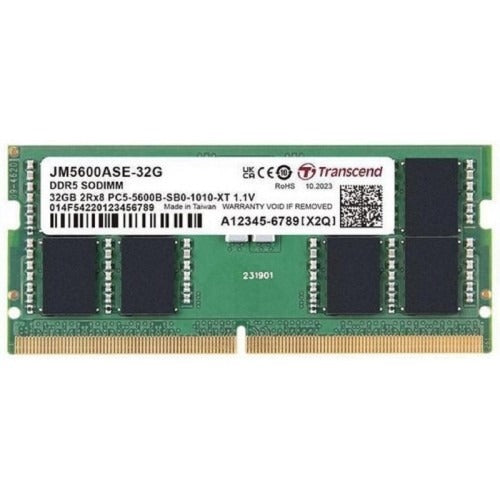 Transcend 32GB (1 X 32GB) JetRam DDR5 5600MHz CL46 SO-DIMM Laptop RAM – TechCure India