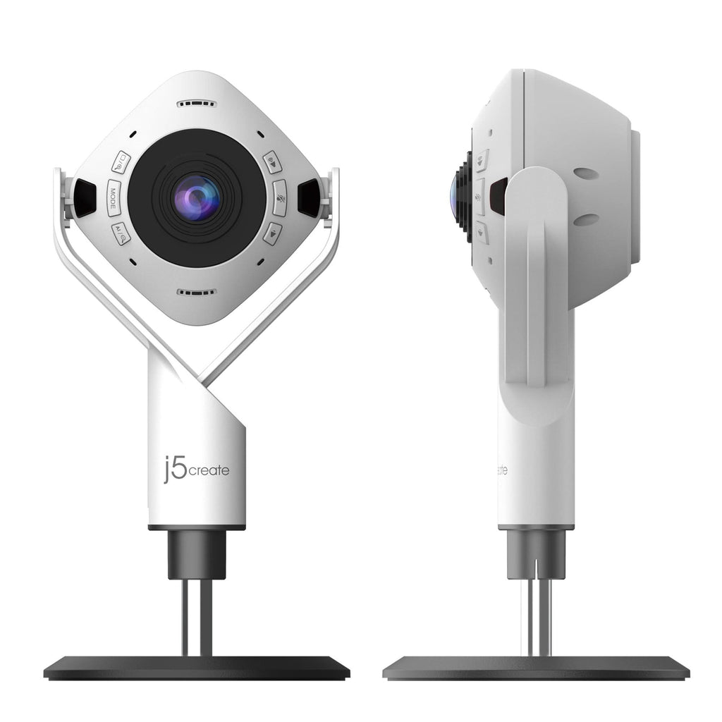J5CREATE 360 AI-Powered Webcam with Speakerphone JVU368 – TechCure India