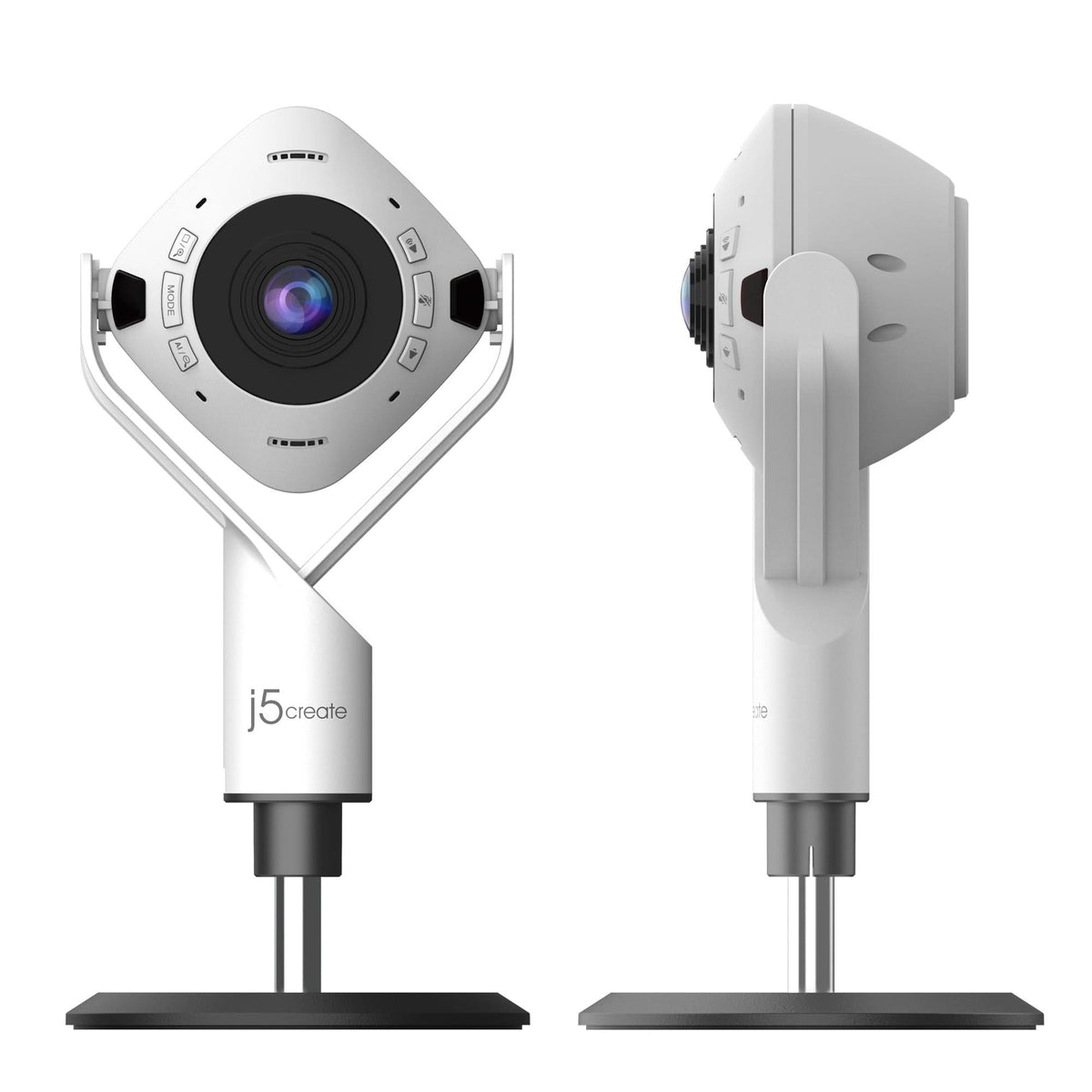 J5CREATE 360 AI-Powered Webcam with Speakerphone JVU368 – TechCure India