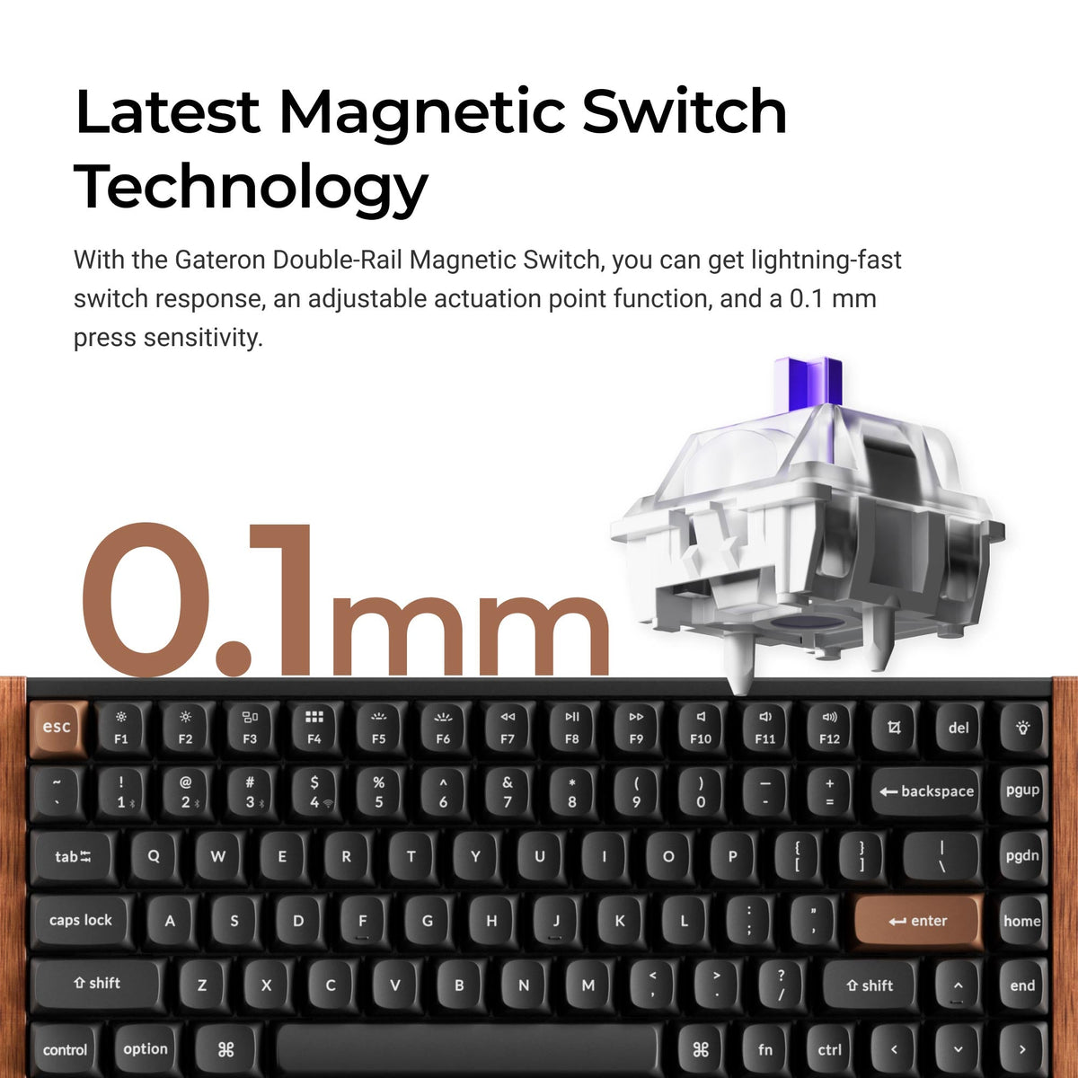 Keychron K2 HE Wireless Magnetic Switch Custom Keyboard – TechCure India