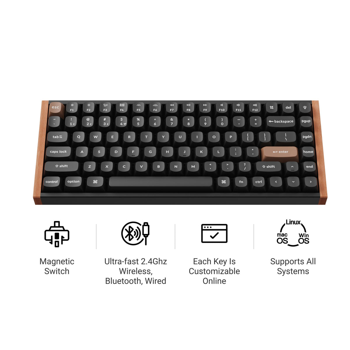 Keychron K2 HE Wireless Magnetic Switch Custom Keyboard – TechCure India
