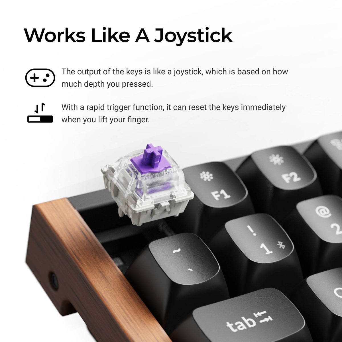 Keychron K4 HE Wireless Magnetic Switch Custom Keyboard Black – TechCure India