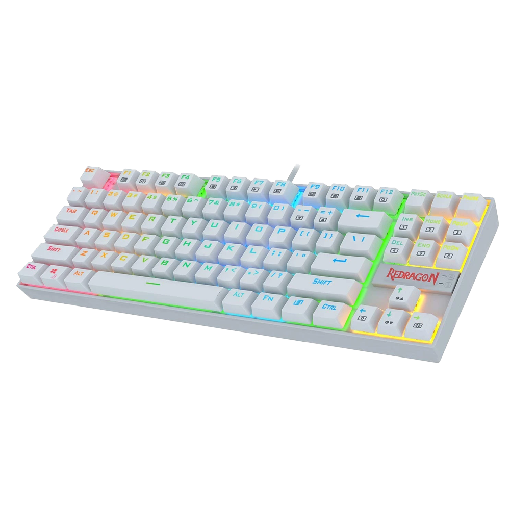 REDRAGON K552-RGB KUMARA USB RGB GAMING KEYBOARD WHITE – TechCure India
